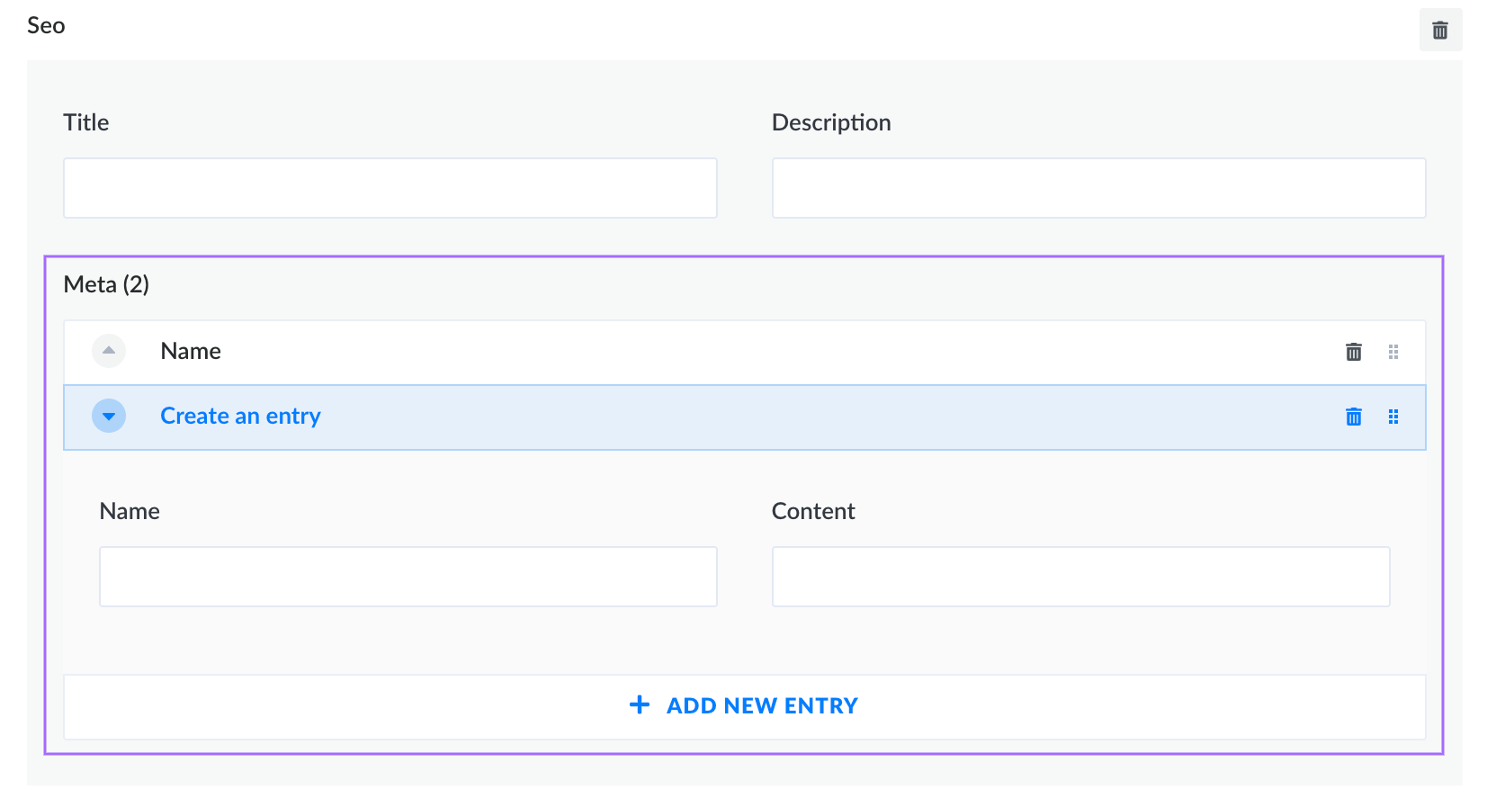 Writing content for a component